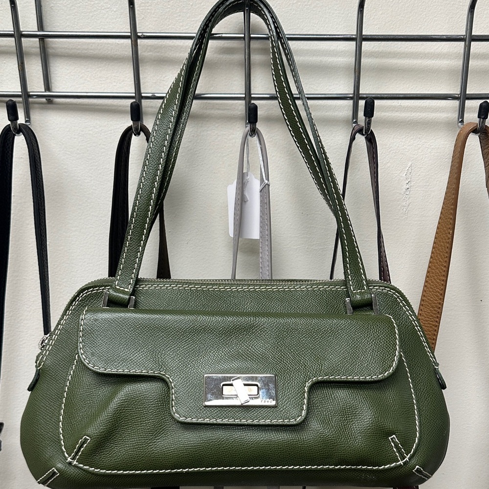 Rafe Olive Green Shoulder Bag
